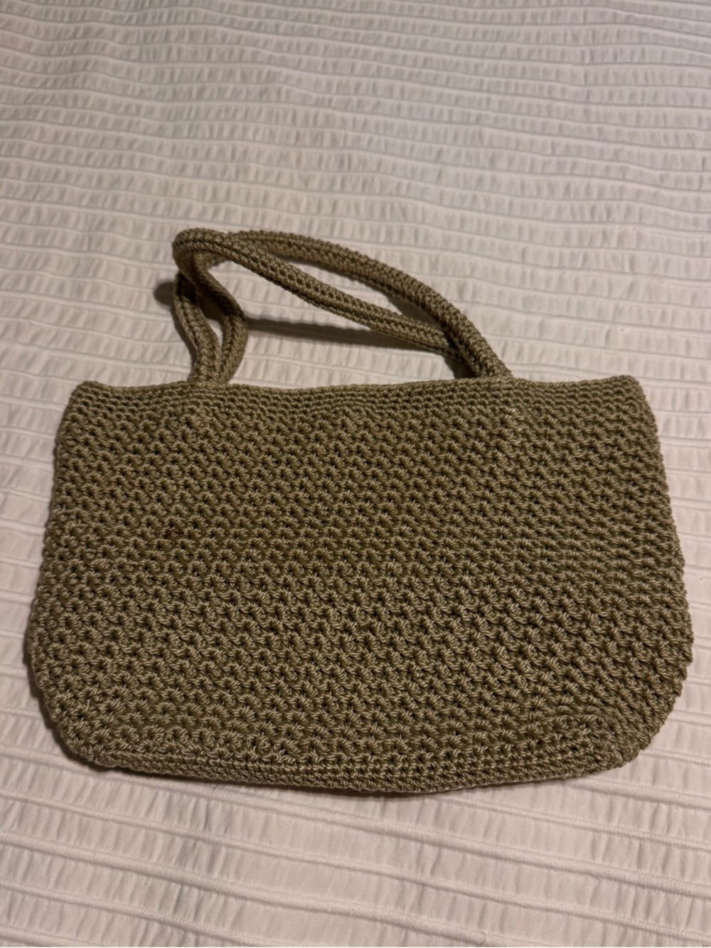 Casual Corner Annex Crochet Mini Bag - Olive